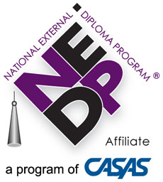 National External Diploma Program Affiliate - A program of CASAS