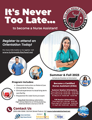Summer/Fall 2023 Nurse Assistant Flyer